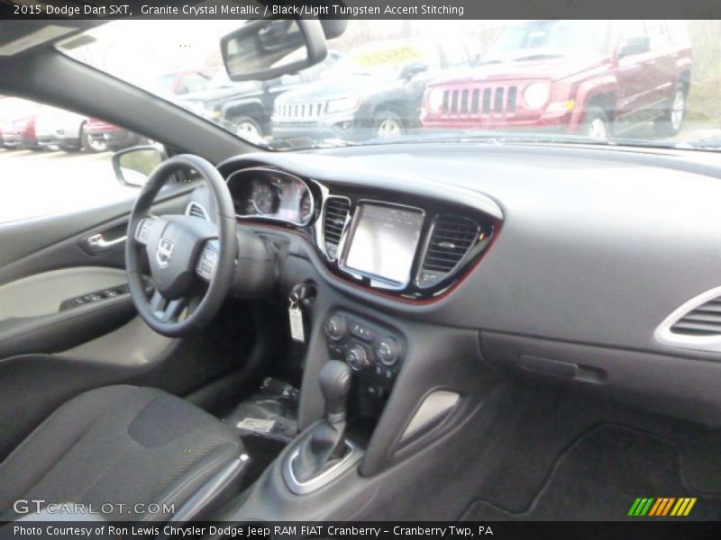Granite Crystal Metallic / Black/Light Tungsten Accent Stitching 2015 Dodge Dart SXT