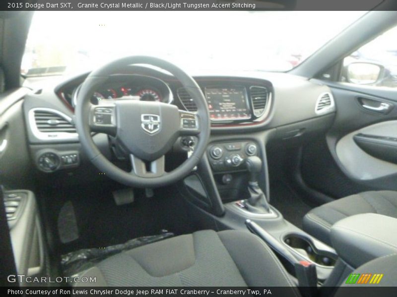 Granite Crystal Metallic / Black/Light Tungsten Accent Stitching 2015 Dodge Dart SXT