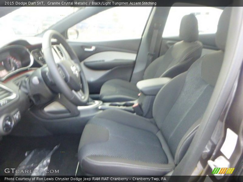 Granite Crystal Metallic / Black/Light Tungsten Accent Stitching 2015 Dodge Dart SXT