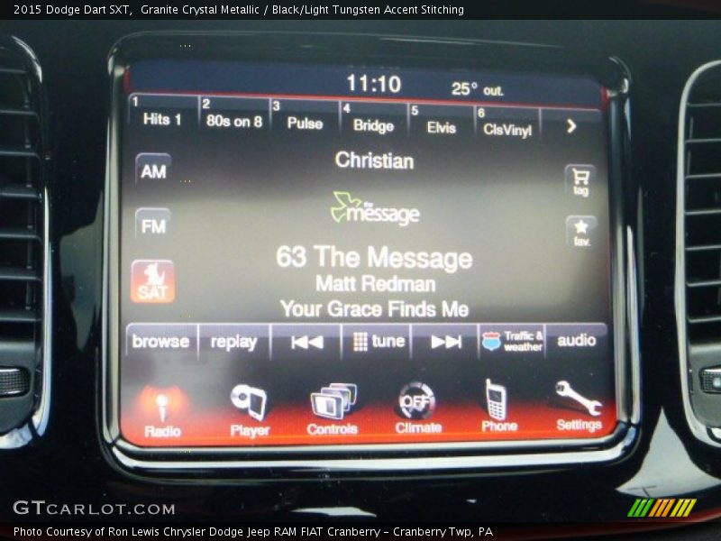 Granite Crystal Metallic / Black/Light Tungsten Accent Stitching 2015 Dodge Dart SXT