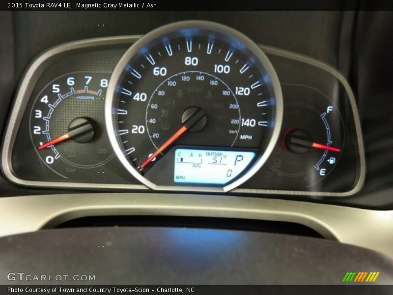 Magnetic Gray Metallic / Ash 2015 Toyota RAV4 LE
