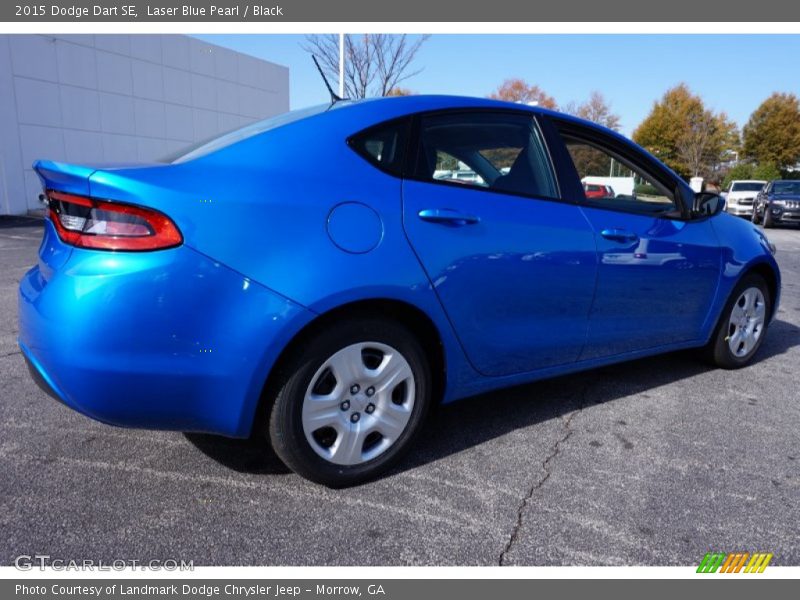 Laser Blue Pearl / Black 2015 Dodge Dart SE
