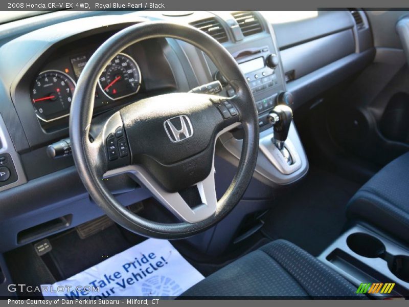 Royal Blue Pearl / Black 2008 Honda CR-V EX 4WD