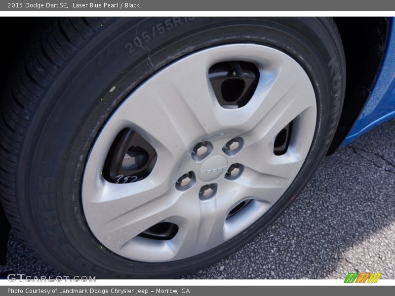 Laser Blue Pearl / Black 2015 Dodge Dart SE