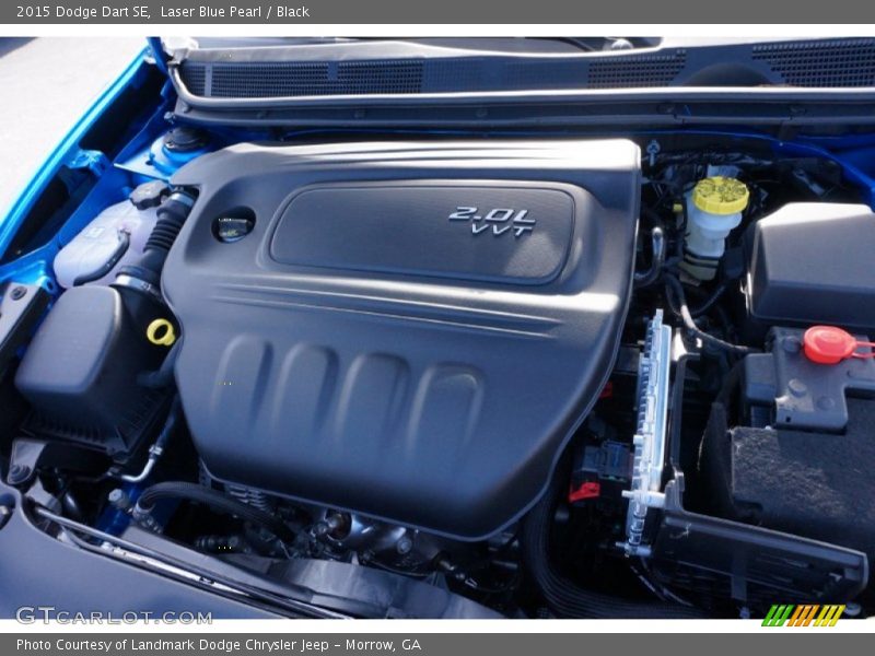 Laser Blue Pearl / Black 2015 Dodge Dart SE