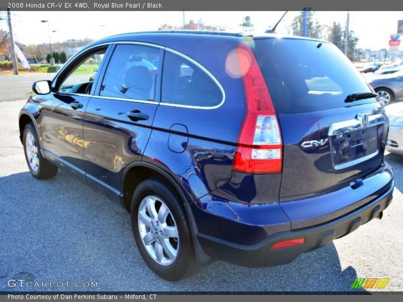 Royal Blue Pearl / Black 2008 Honda CR-V EX 4WD