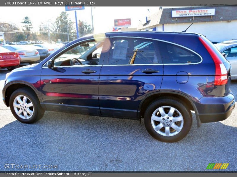 Royal Blue Pearl / Black 2008 Honda CR-V EX 4WD