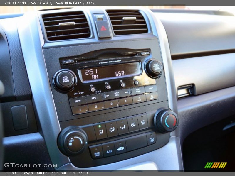 Royal Blue Pearl / Black 2008 Honda CR-V EX 4WD