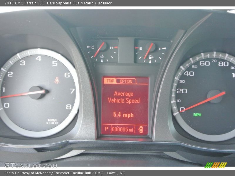 Dark Sapphire Blue Metallic / Jet Black 2015 GMC Terrain SLT