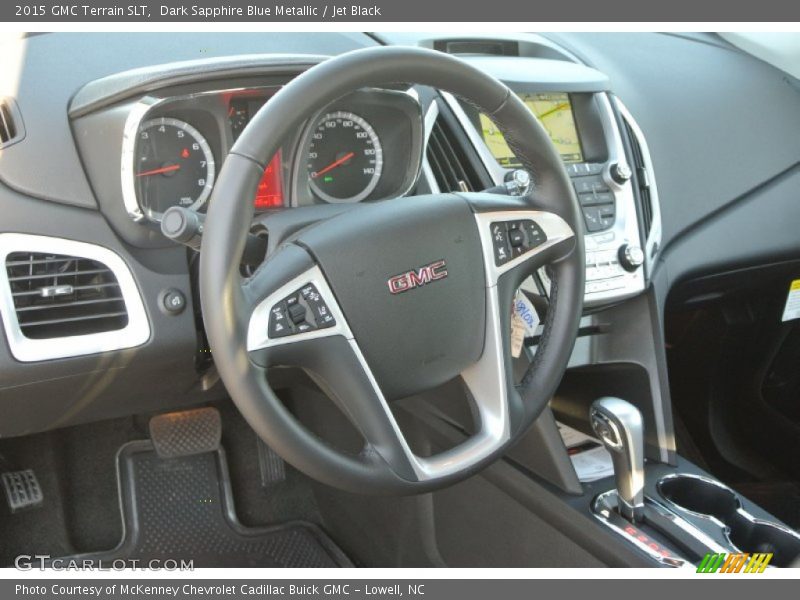 Dark Sapphire Blue Metallic / Jet Black 2015 GMC Terrain SLT