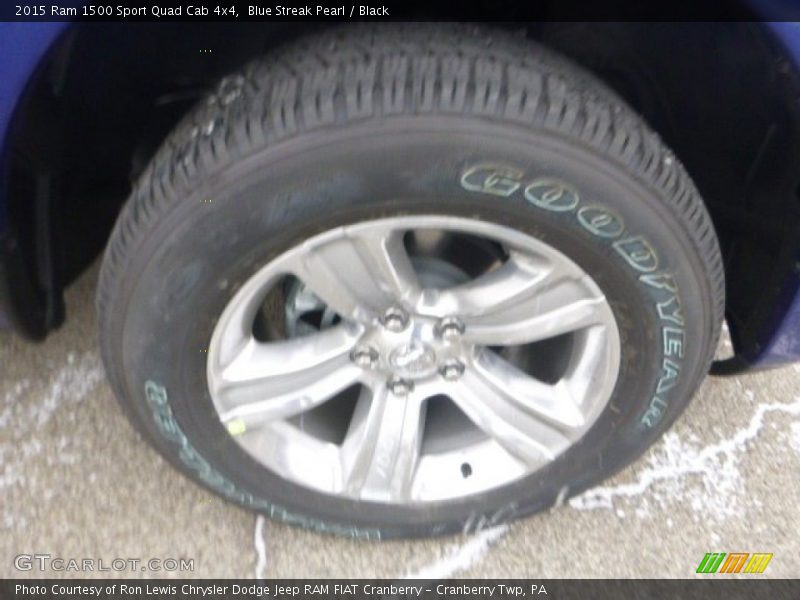 Blue Streak Pearl / Black 2015 Ram 1500 Sport Quad Cab 4x4
