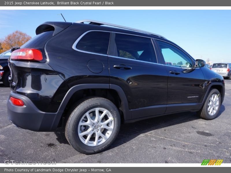 Brilliant Black Crystal Pearl / Black 2015 Jeep Cherokee Latitude