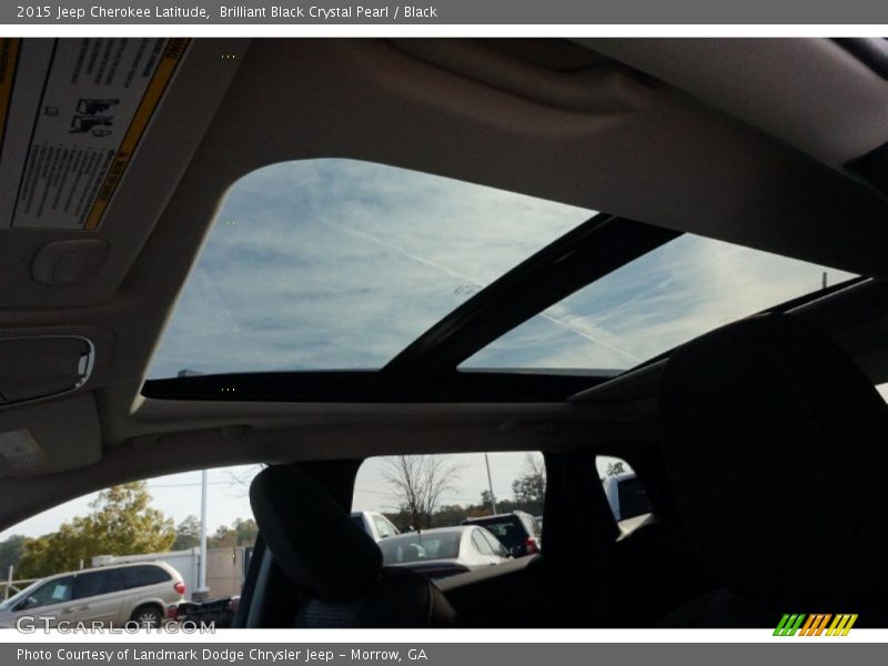 Brilliant Black Crystal Pearl / Black 2015 Jeep Cherokee Latitude