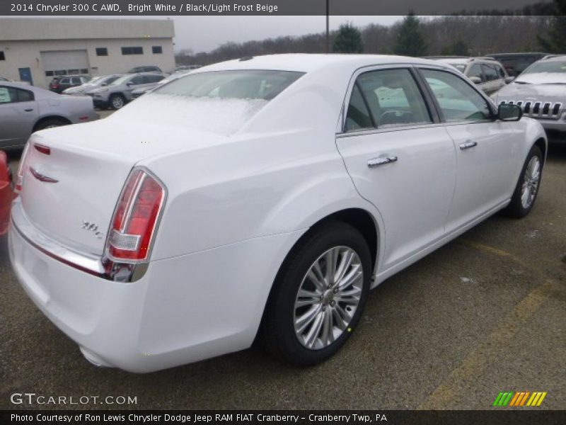 Bright White / Black/Light Frost Beige 2014 Chrysler 300 C AWD