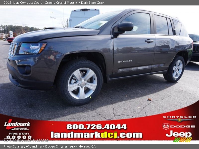 Granite Crystal Metallic / Dark Slate Gray 2015 Jeep Compass Sport