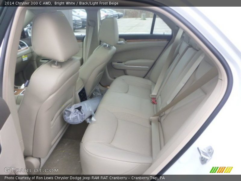 Bright White / Black/Light Frost Beige 2014 Chrysler 300 C AWD