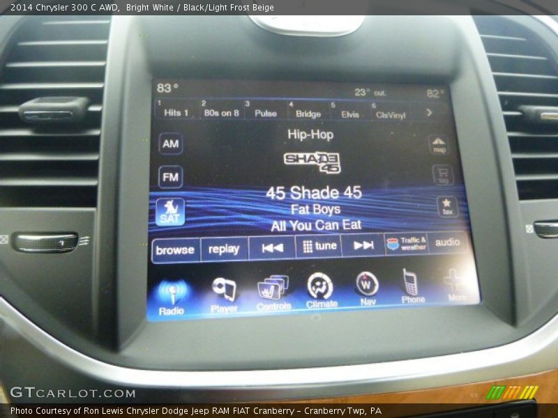 Bright White / Black/Light Frost Beige 2014 Chrysler 300 C AWD