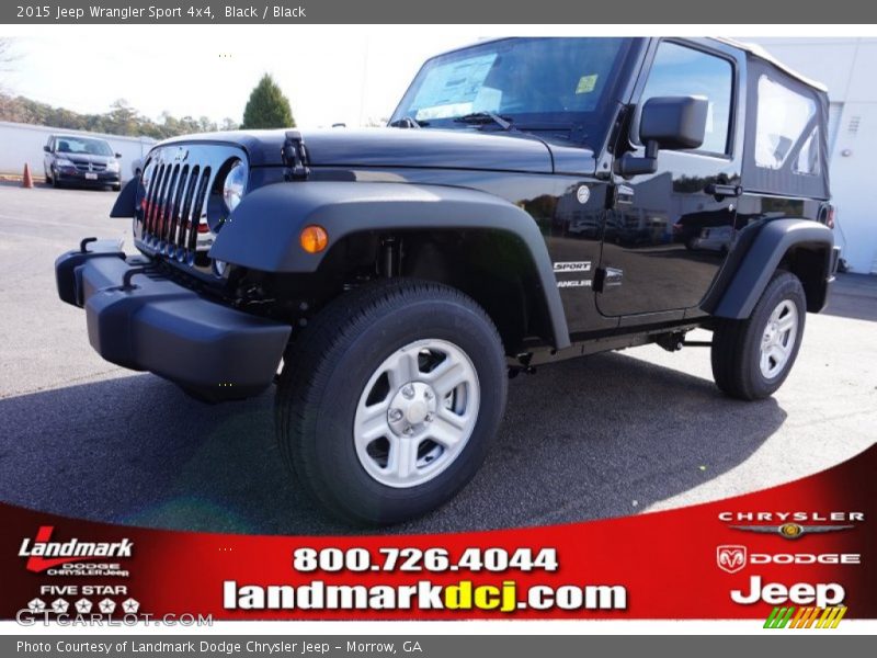 Black / Black 2015 Jeep Wrangler Sport 4x4