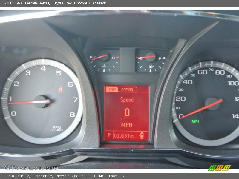 Crystal Red Tintcoat / Jet Black 2015 GMC Terrain Denali