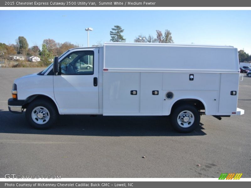 Summit White / Medium Pewter 2015 Chevrolet Express Cutaway 3500 Utility Van