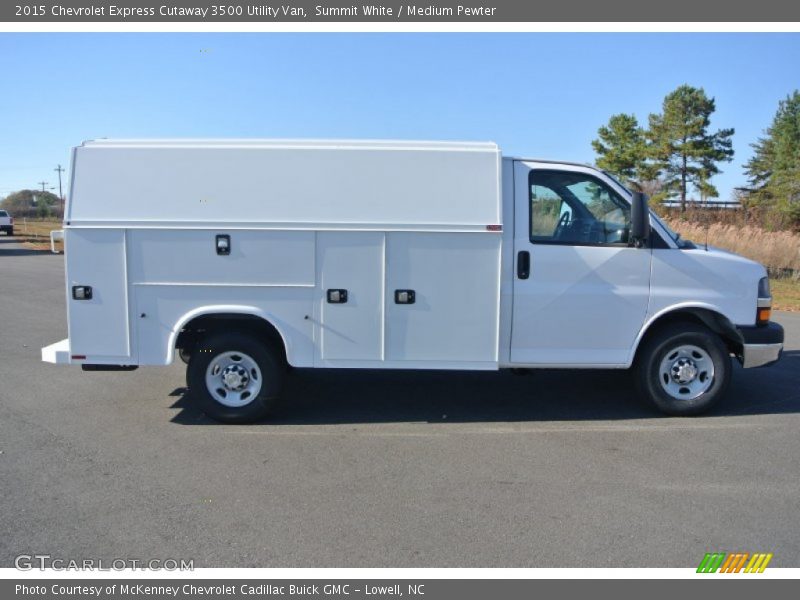 Summit White / Medium Pewter 2015 Chevrolet Express Cutaway 3500 Utility Van