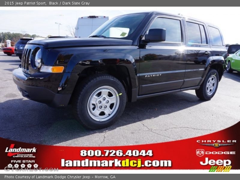 Black / Dark Slate Gray 2015 Jeep Patriot Sport