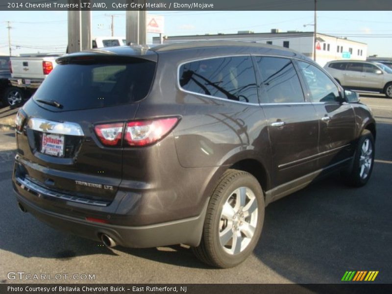 Cyber Grey Metallic / Ebony/Mojave 2014 Chevrolet Traverse LTZ AWD