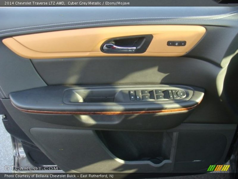 Cyber Grey Metallic / Ebony/Mojave 2014 Chevrolet Traverse LTZ AWD