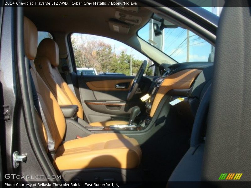 Cyber Grey Metallic / Ebony/Mojave 2014 Chevrolet Traverse LTZ AWD
