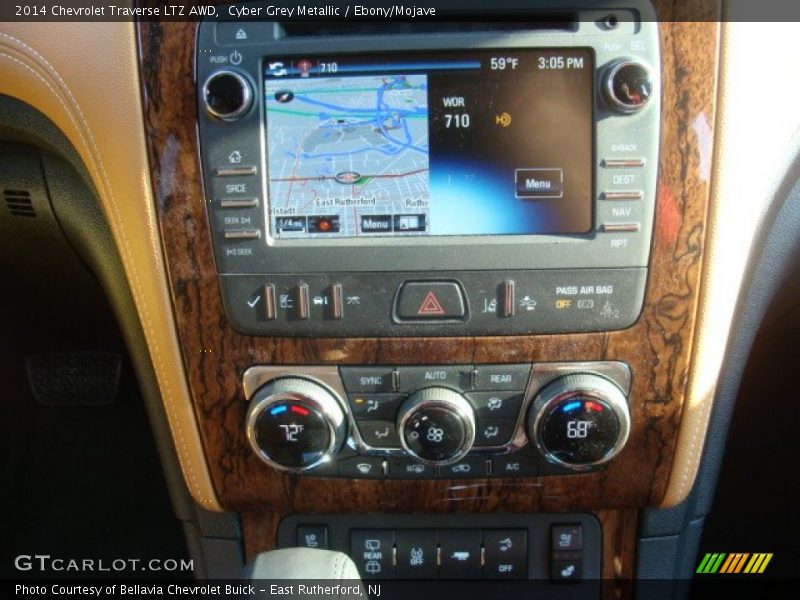 Cyber Grey Metallic / Ebony/Mojave 2014 Chevrolet Traverse LTZ AWD