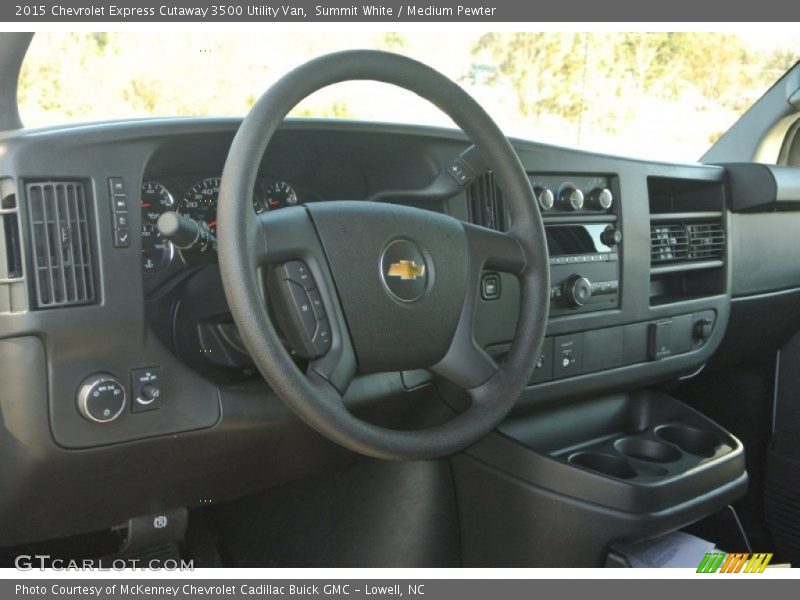 Summit White / Medium Pewter 2015 Chevrolet Express Cutaway 3500 Utility Van