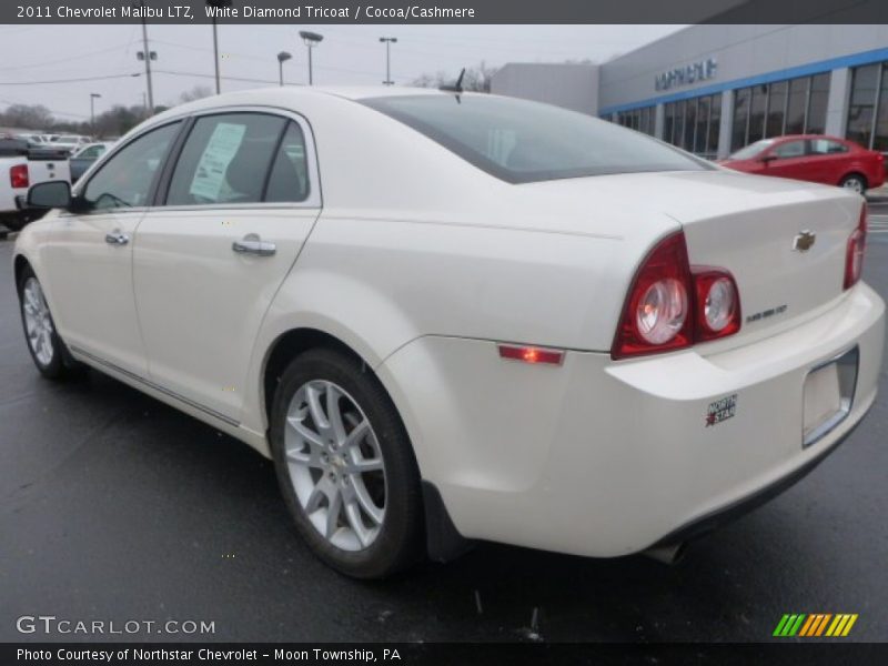 White Diamond Tricoat / Cocoa/Cashmere 2011 Chevrolet Malibu LTZ