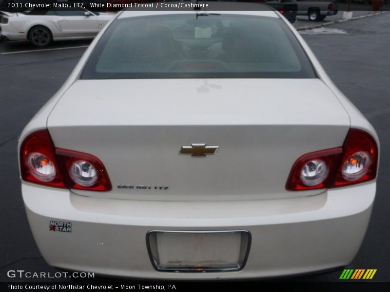 White Diamond Tricoat / Cocoa/Cashmere 2011 Chevrolet Malibu LTZ