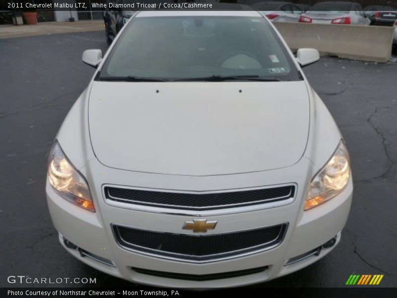 White Diamond Tricoat / Cocoa/Cashmere 2011 Chevrolet Malibu LTZ