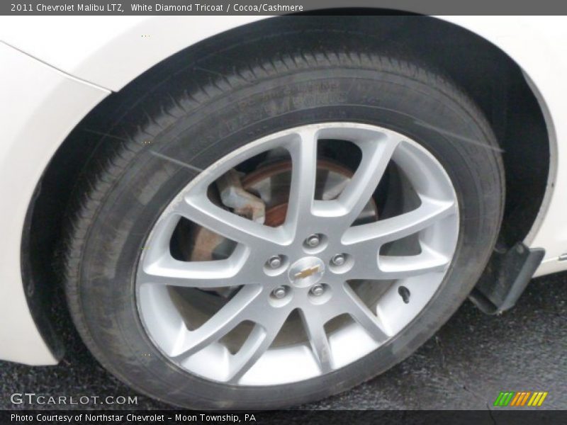 White Diamond Tricoat / Cocoa/Cashmere 2011 Chevrolet Malibu LTZ