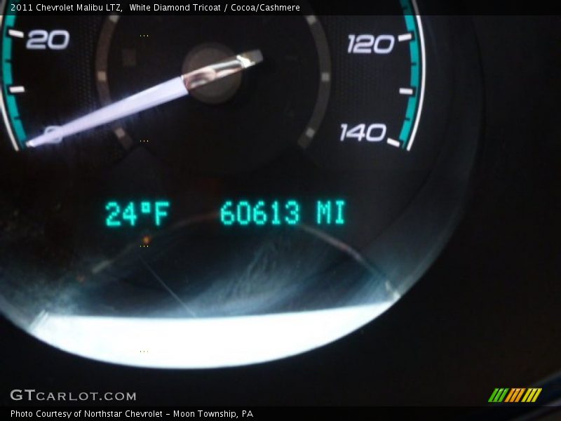 White Diamond Tricoat / Cocoa/Cashmere 2011 Chevrolet Malibu LTZ