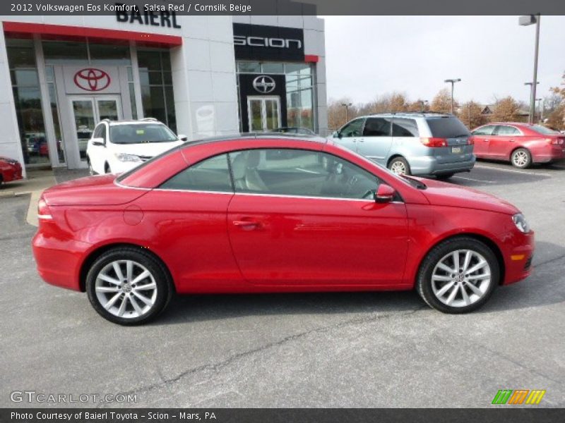 Salsa Red / Cornsilk Beige 2012 Volkswagen Eos Komfort