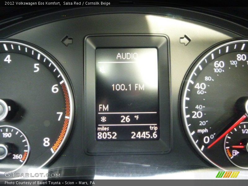 Salsa Red / Cornsilk Beige 2012 Volkswagen Eos Komfort