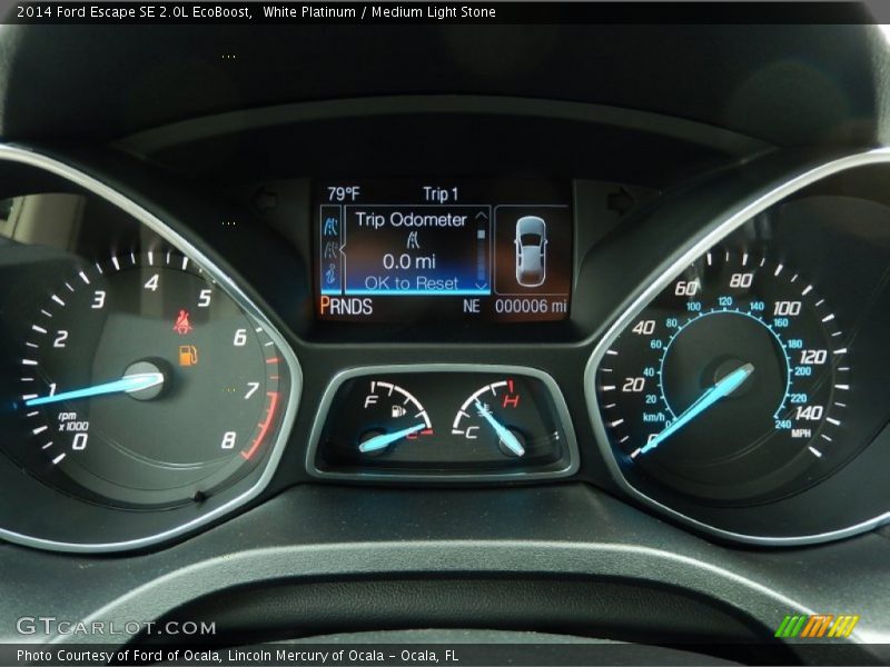 White Platinum / Medium Light Stone 2014 Ford Escape SE 2.0L EcoBoost