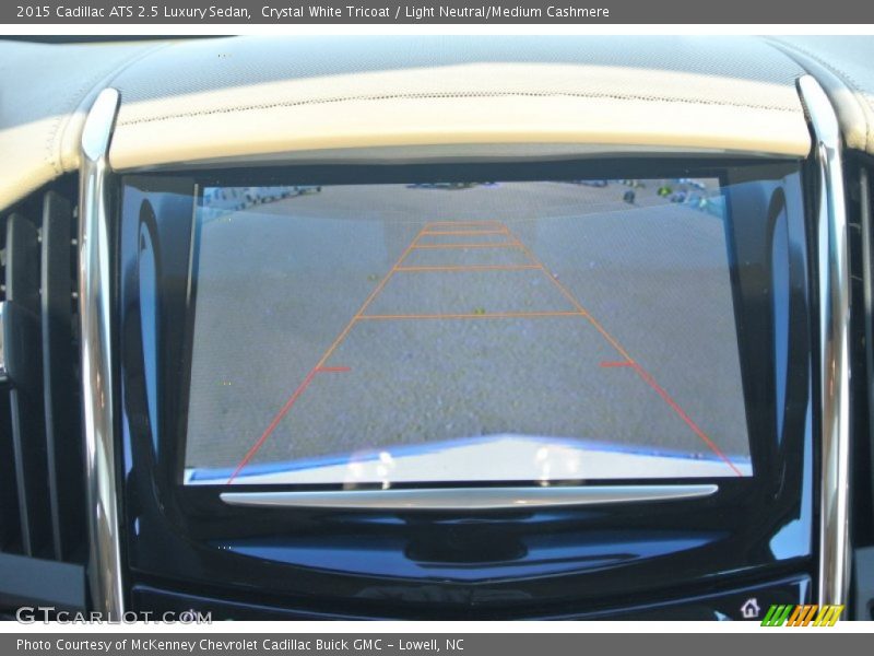 Crystal White Tricoat / Light Neutral/Medium Cashmere 2015 Cadillac ATS 2.5 Luxury Sedan