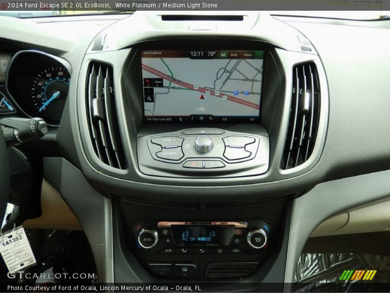 White Platinum / Medium Light Stone 2014 Ford Escape SE 2.0L EcoBoost