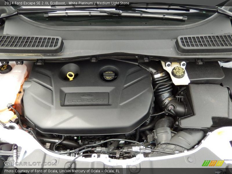 White Platinum / Medium Light Stone 2014 Ford Escape SE 2.0L EcoBoost