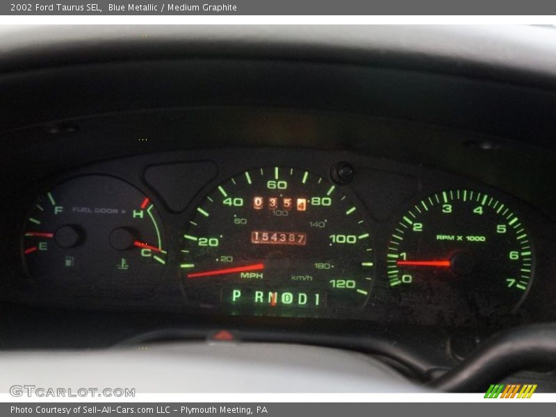 Blue Metallic / Medium Graphite 2002 Ford Taurus SEL