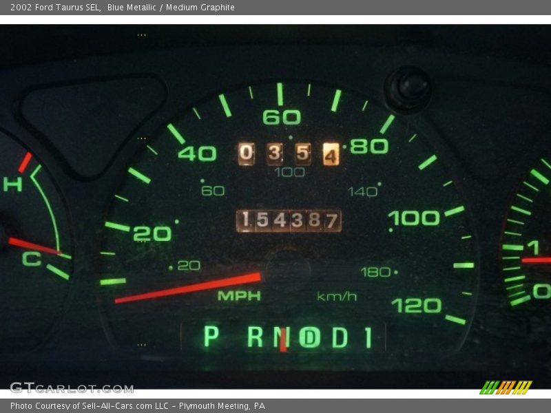 Blue Metallic / Medium Graphite 2002 Ford Taurus SEL