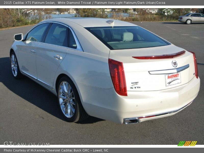 White Diamond Tricoat / Platinum Very Light Platinum/Dark Urban/Cocoa 2015 Cadillac XTS Platinum Sedan