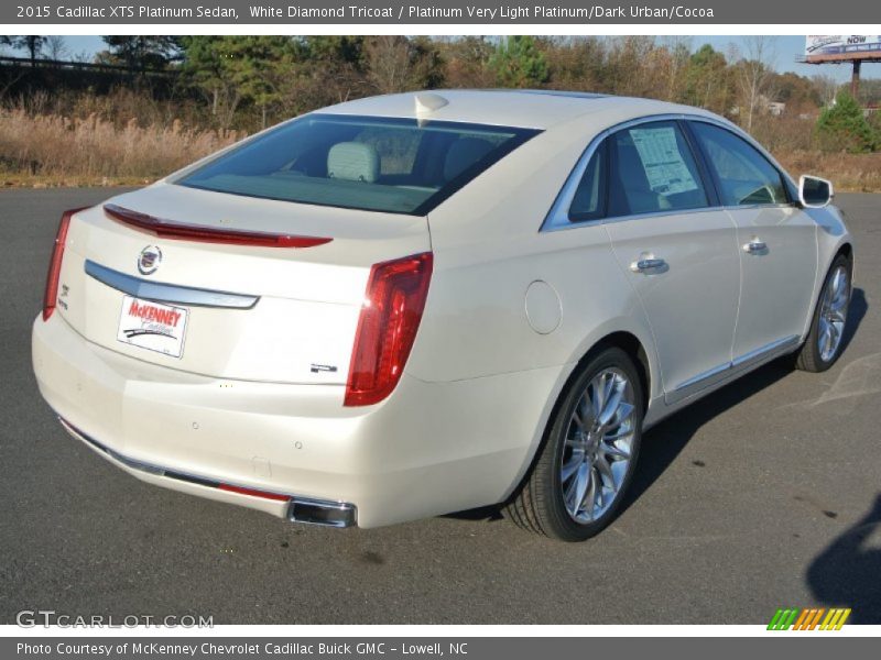 White Diamond Tricoat / Platinum Very Light Platinum/Dark Urban/Cocoa 2015 Cadillac XTS Platinum Sedan
