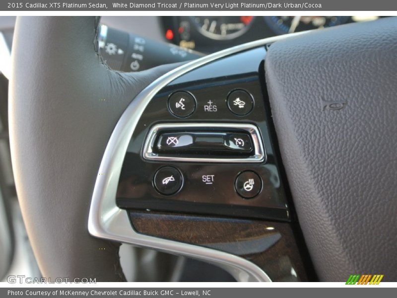 White Diamond Tricoat / Platinum Very Light Platinum/Dark Urban/Cocoa 2015 Cadillac XTS Platinum Sedan