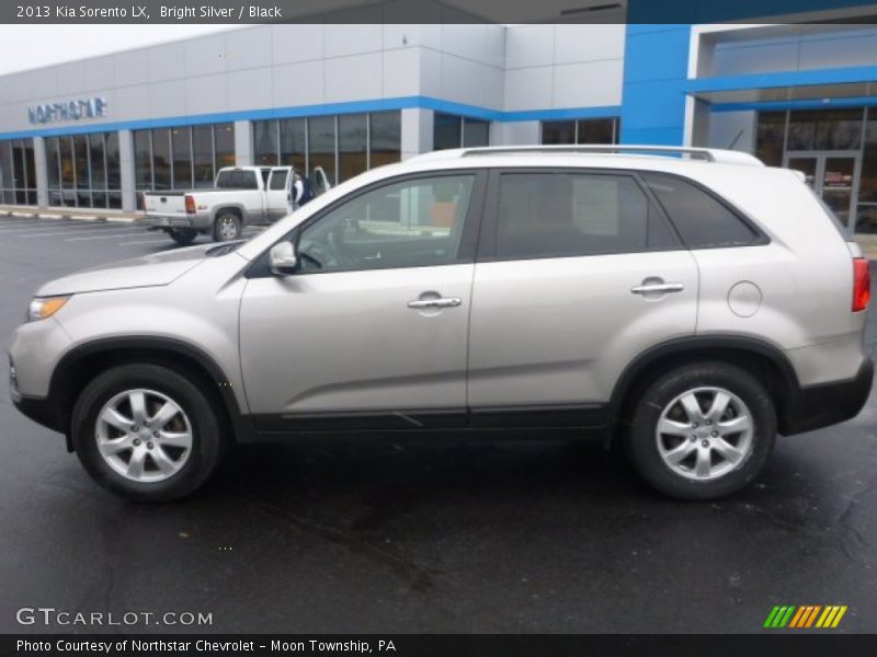 Bright Silver / Black 2013 Kia Sorento LX