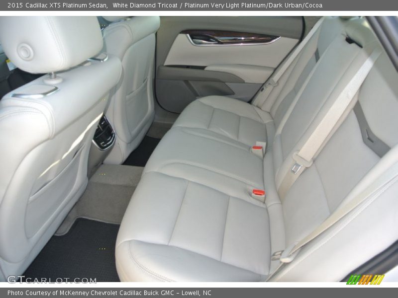 White Diamond Tricoat / Platinum Very Light Platinum/Dark Urban/Cocoa 2015 Cadillac XTS Platinum Sedan