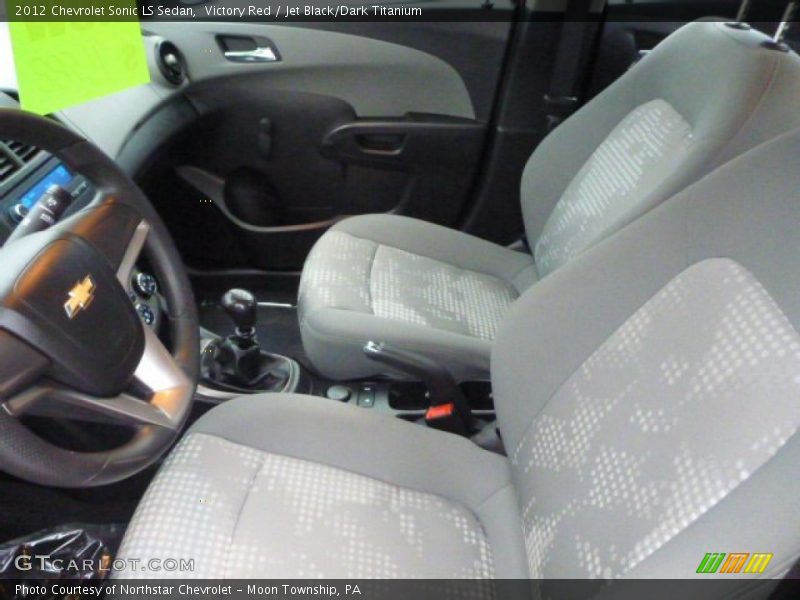 Victory Red / Jet Black/Dark Titanium 2012 Chevrolet Sonic LS Sedan